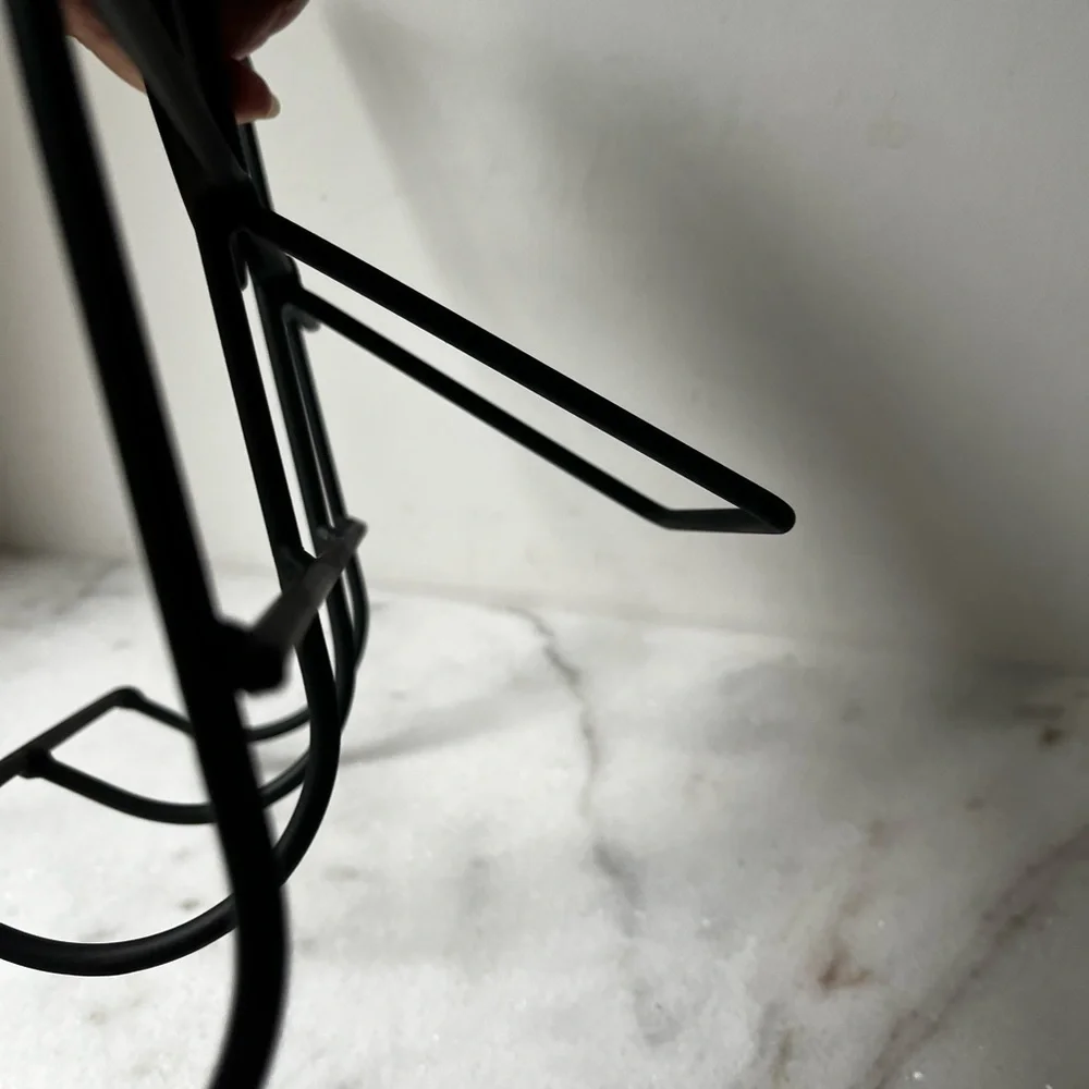 Black metal Cook Book Stand painting holder display with black cat…